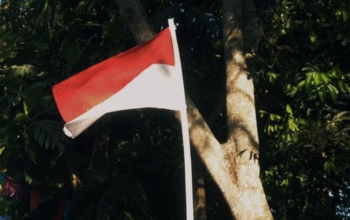 mencuci bendera 17-an