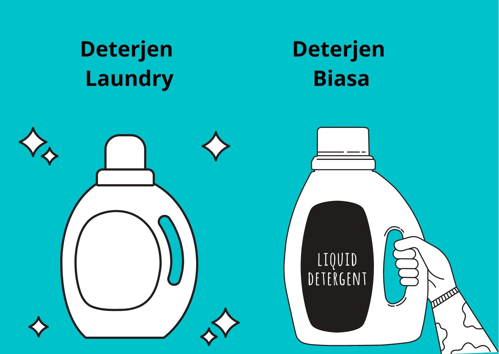 deterjen yang tepat
